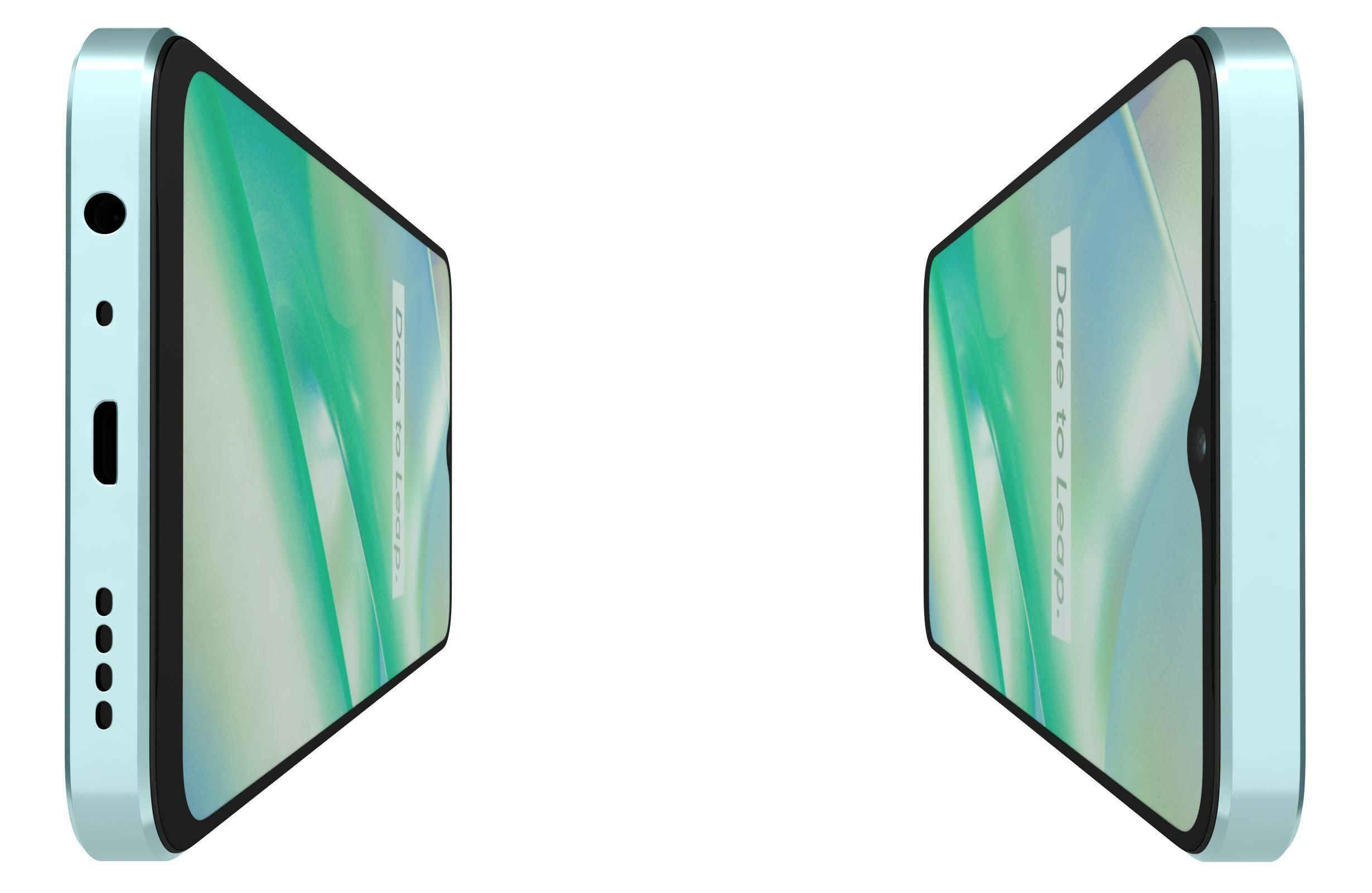 Realme C33 2023 All Colors Low-poly 3D model_21