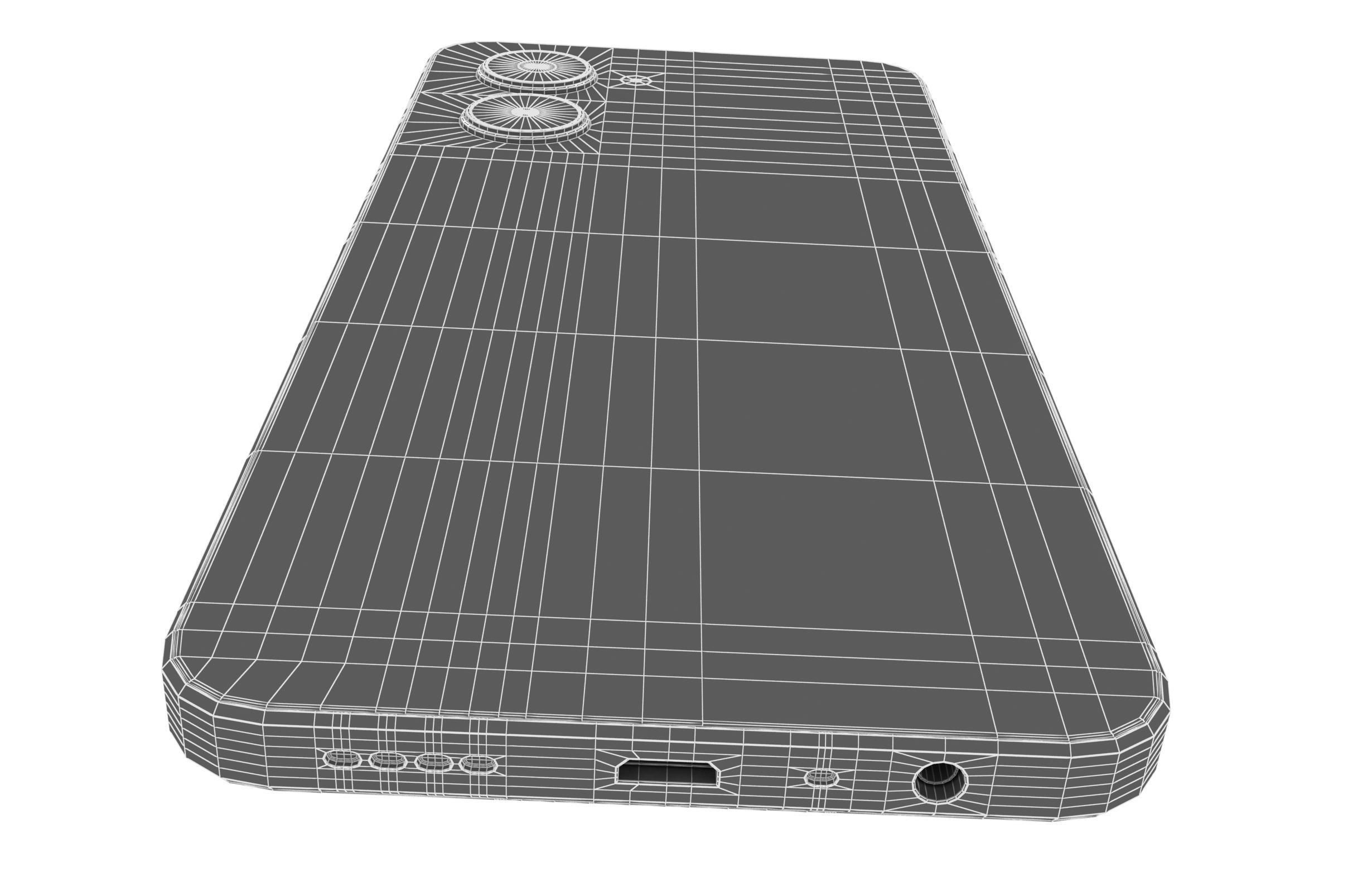 Realme C33 2023 All Colors Low-poly 3D model_42