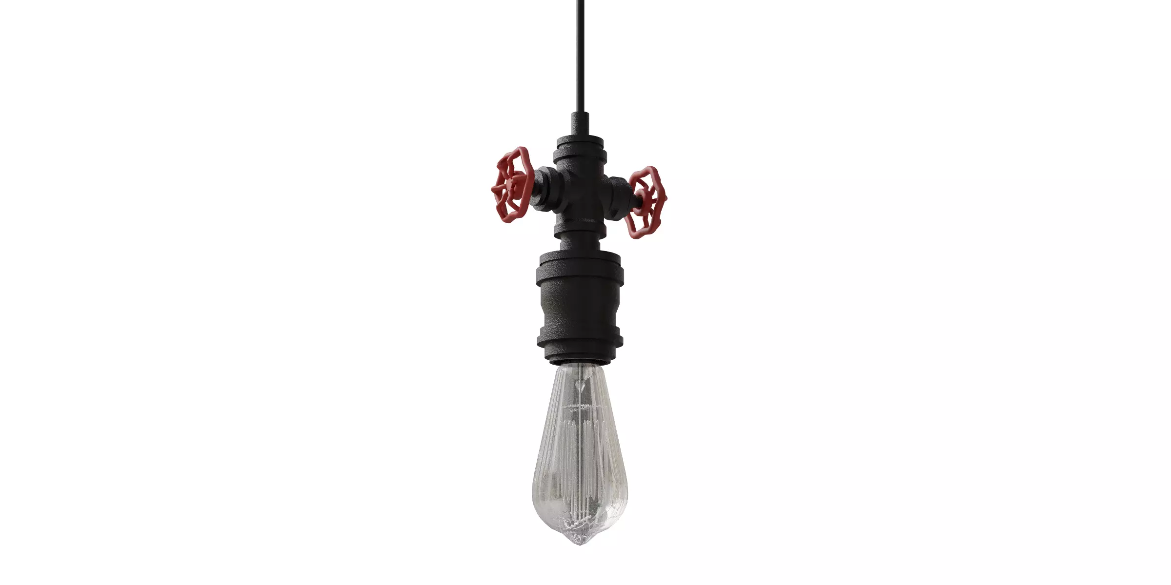 Bradway 1 Light Suspension Low-poly 3D model