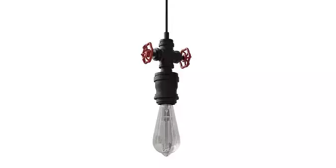 Bradway 1 Light Suspension Low-poly 3D model