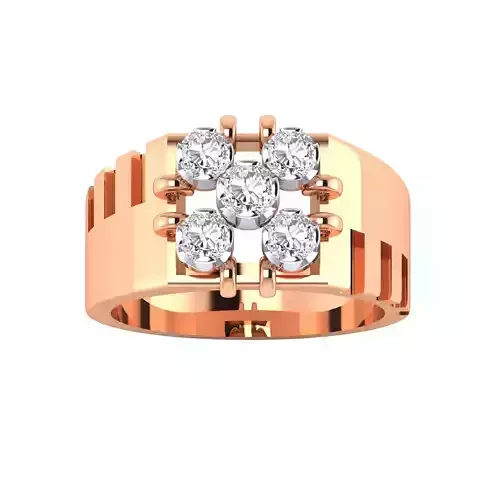 Mens Ring STL OBJ FBX Renders Details 3D print model