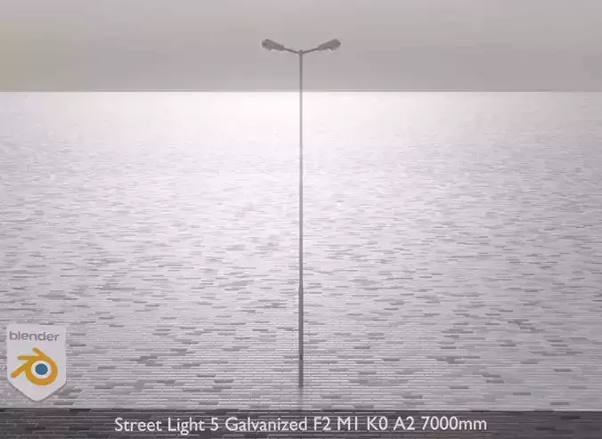 Street Light 5 Galvanized F2 M1 K0 A2 7000mm 