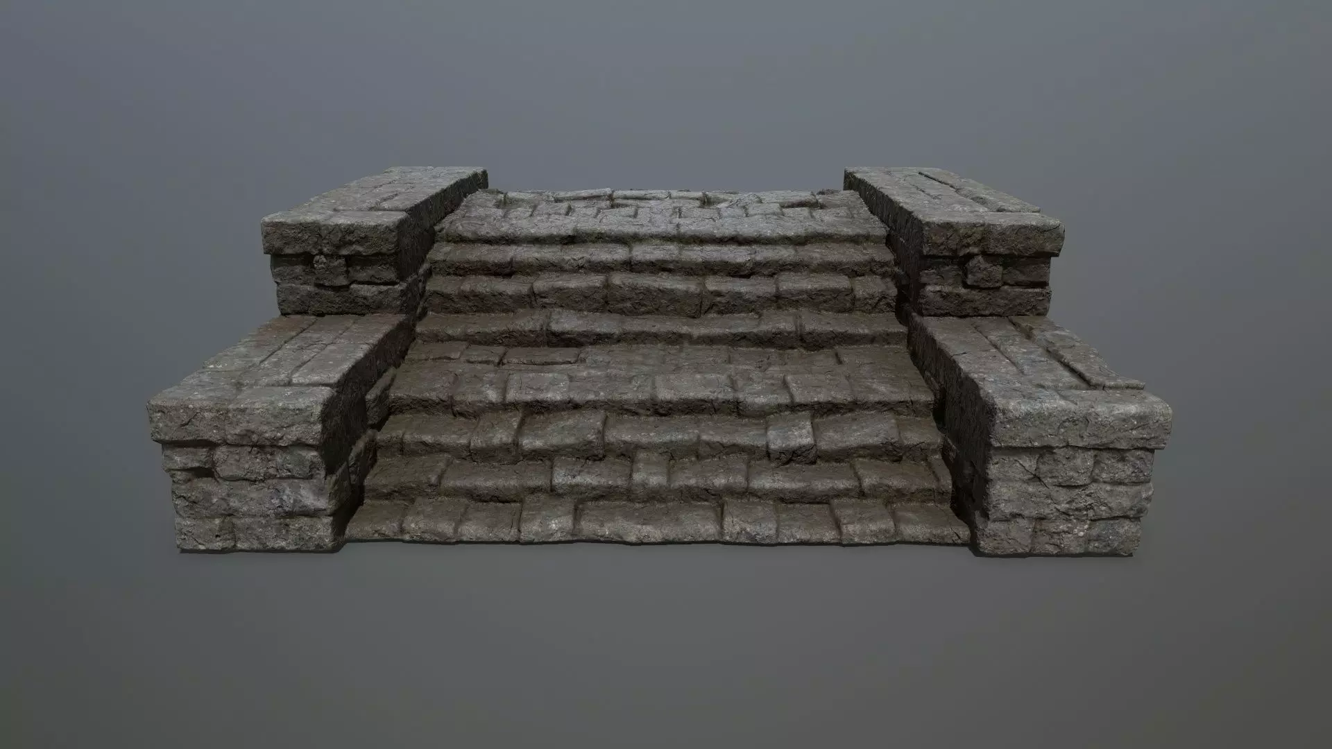 Ruin Stairs Low-poly 3D model