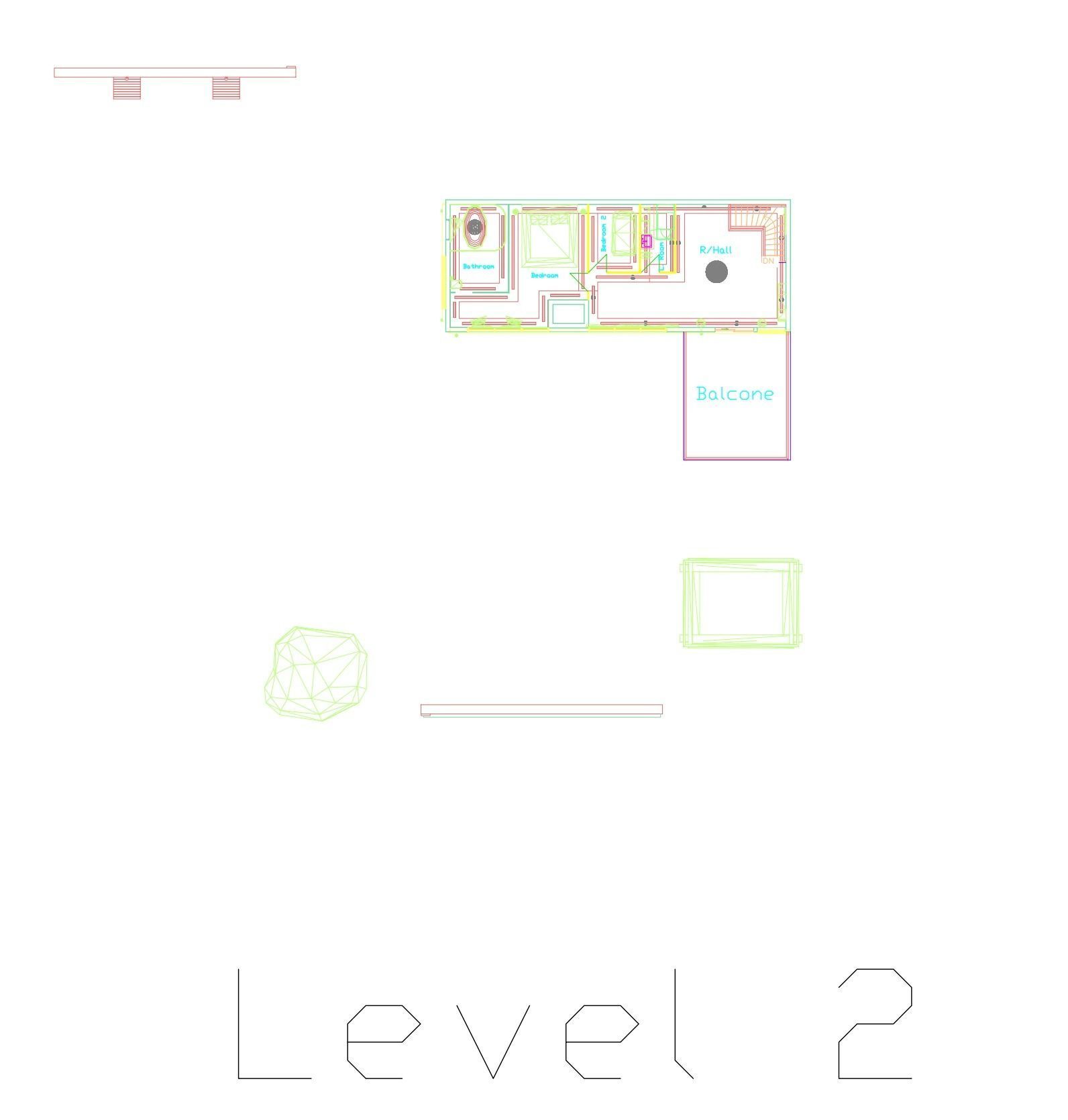 Modern Garden House 3D model_6