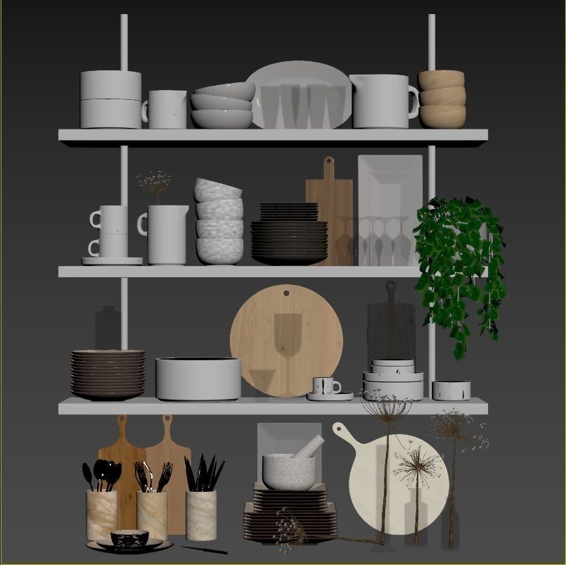 kitchen accessories RPM 02 3D model_7