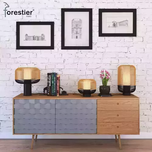 Forestier BAMBOO LIGHT SET 3D model