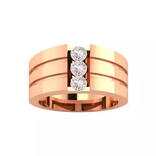 Mens Ring STL OBJ FBX Renders Details 3D print model