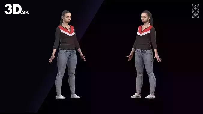 Cleaned A Pose Scan Judith Rush