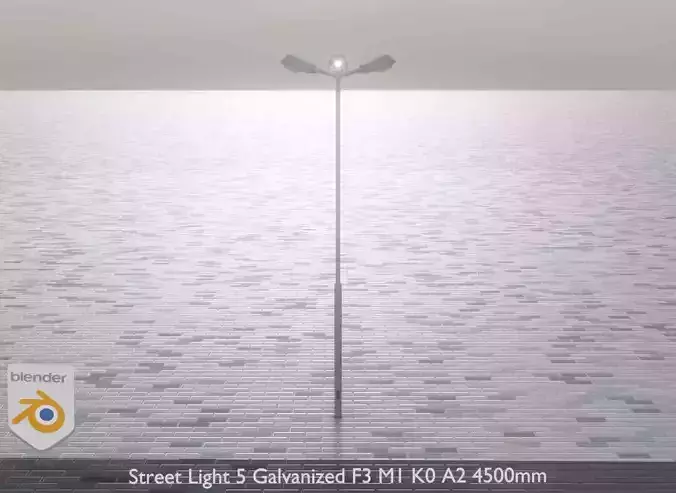 Street Light 5 Galvanized F3 M1 K0 A2 4500mm 