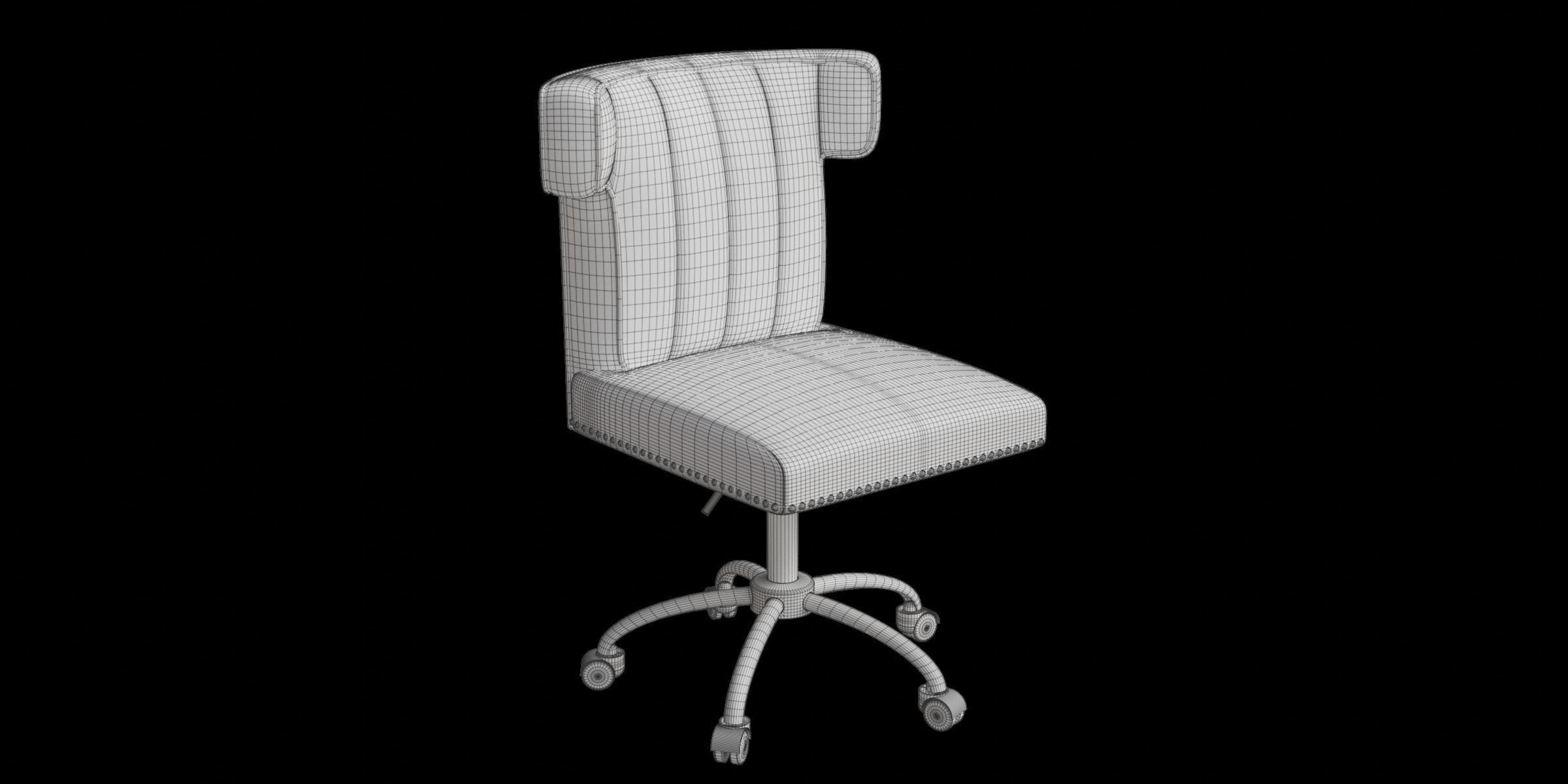 Morina Desk Chair 3D model_2