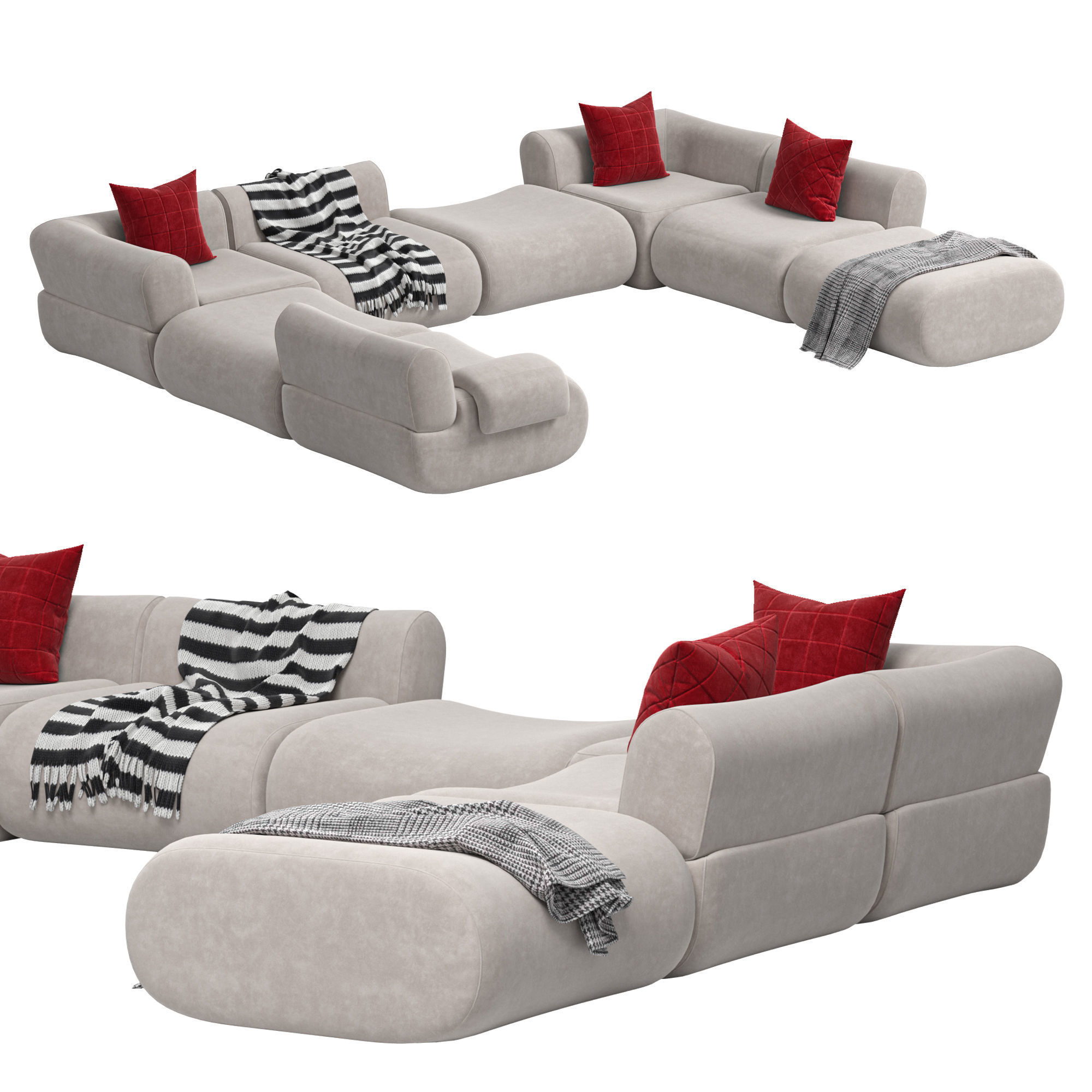 Modular Sofa Jardan Furneture Lemmy 3D model_2