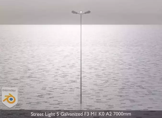 Street Light 5 Galvanized F3 M1 K0 A2 7000mm