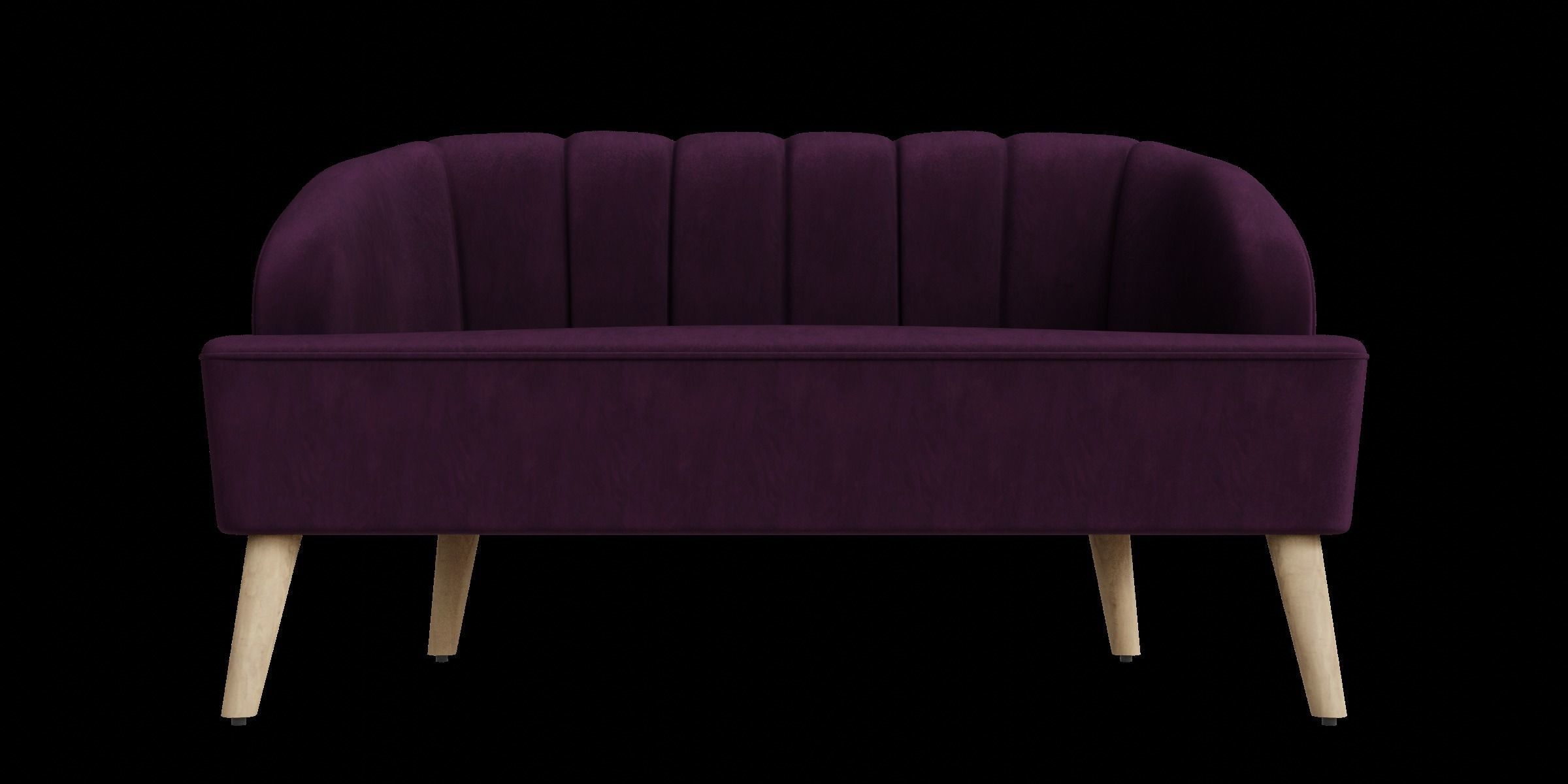 Modern Velvet Sofa 3D model_3