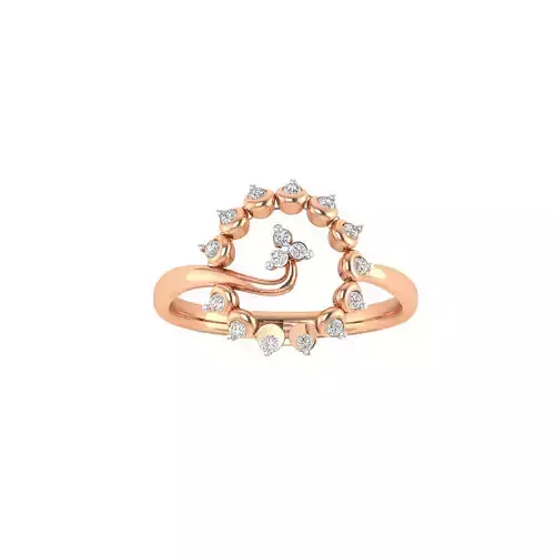 Women Wedding Engagement Ring STL OBJ FBX Renders Details