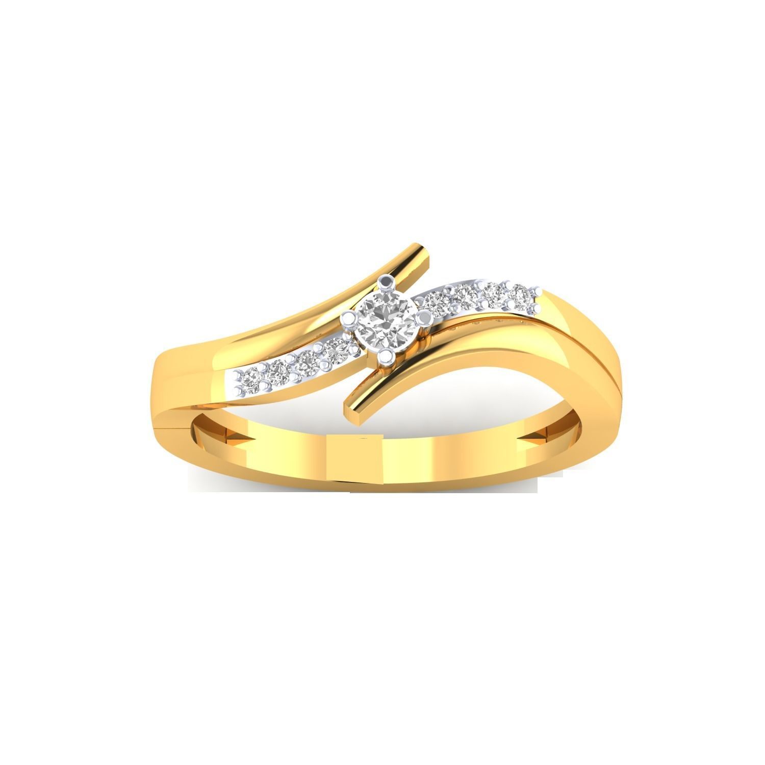 Women Wedding Engagement Ring STL OBJ FBX Renders Details 3D print model_17