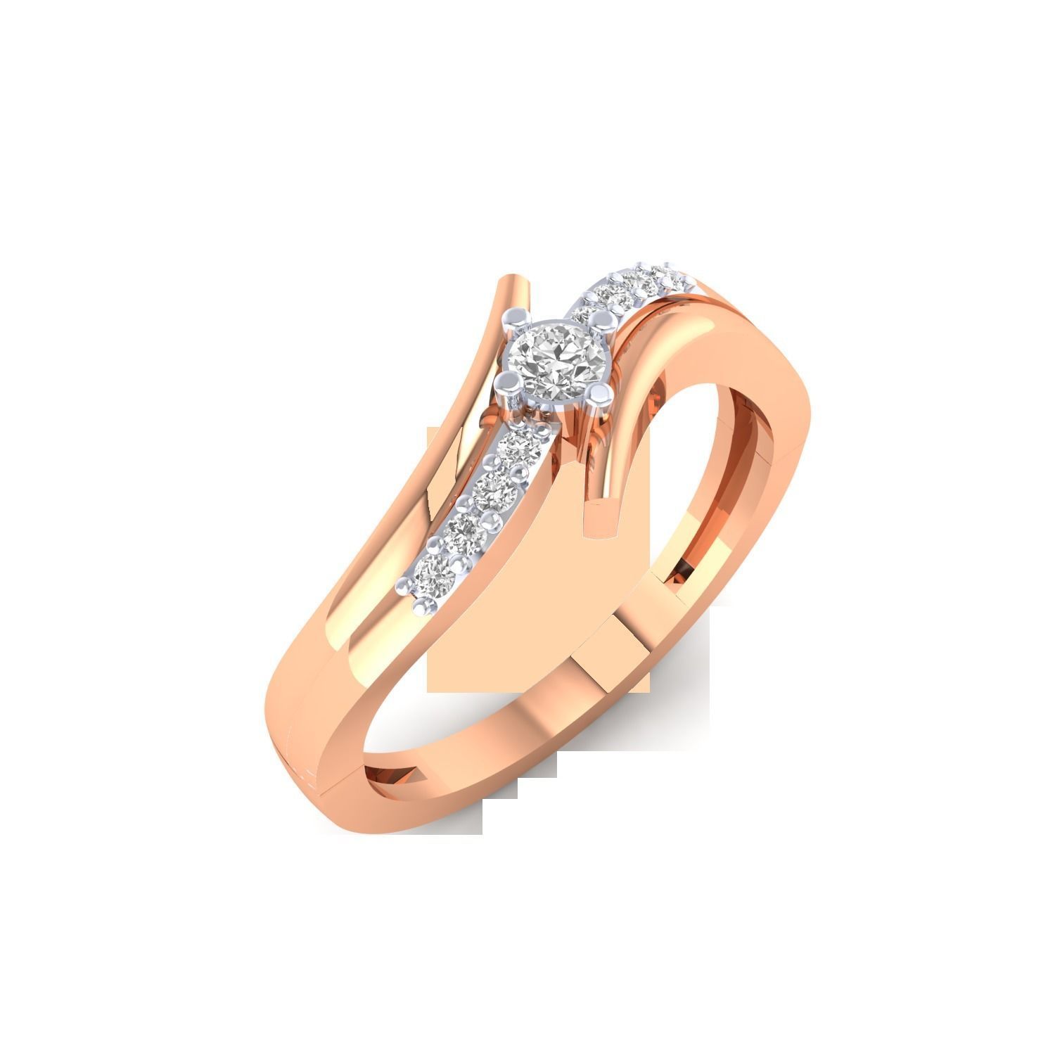 Women Wedding Engagement Ring STL OBJ FBX Renders Details 3D print model_11