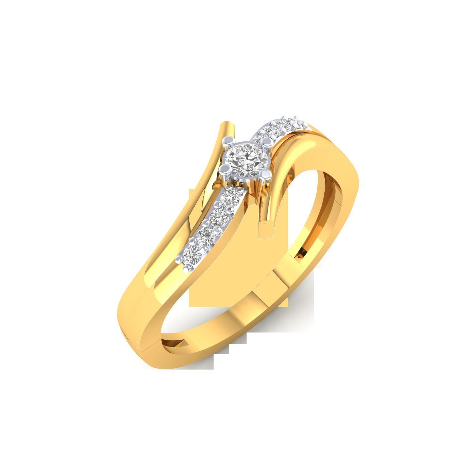 Women Wedding Engagement Ring STL OBJ FBX Renders Details 3D print model_13