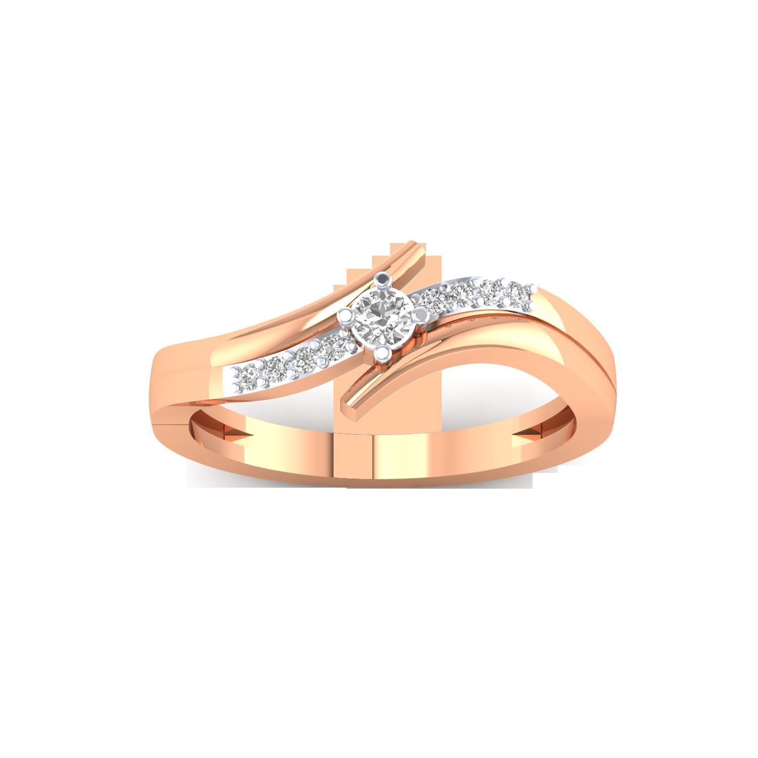 Women Wedding Engagement Ring STL OBJ FBX Renders Details 3D print model_16