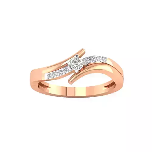 Women Wedding Engagement Ring STL OBJ FBX Renders Details