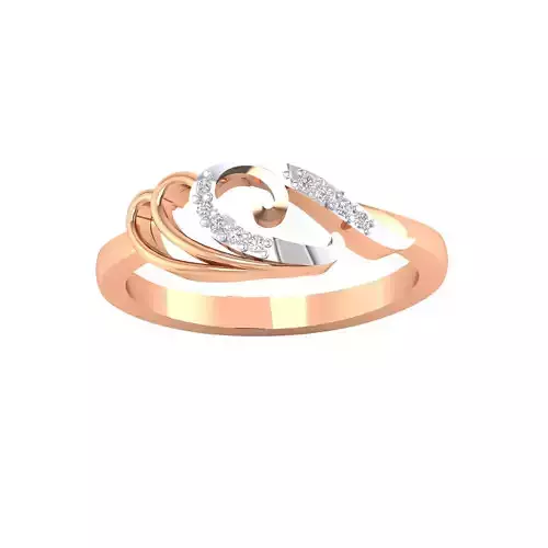 Women Wedding Engagement Ring STL OBJ FBX Renders Details