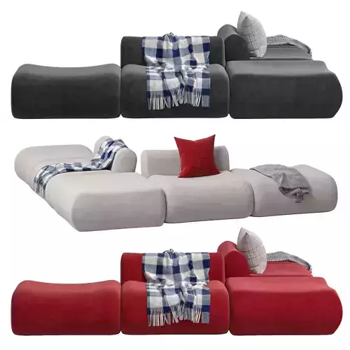 Modular Sofa And Armchair Jardan Furneture Lemmy 3D model