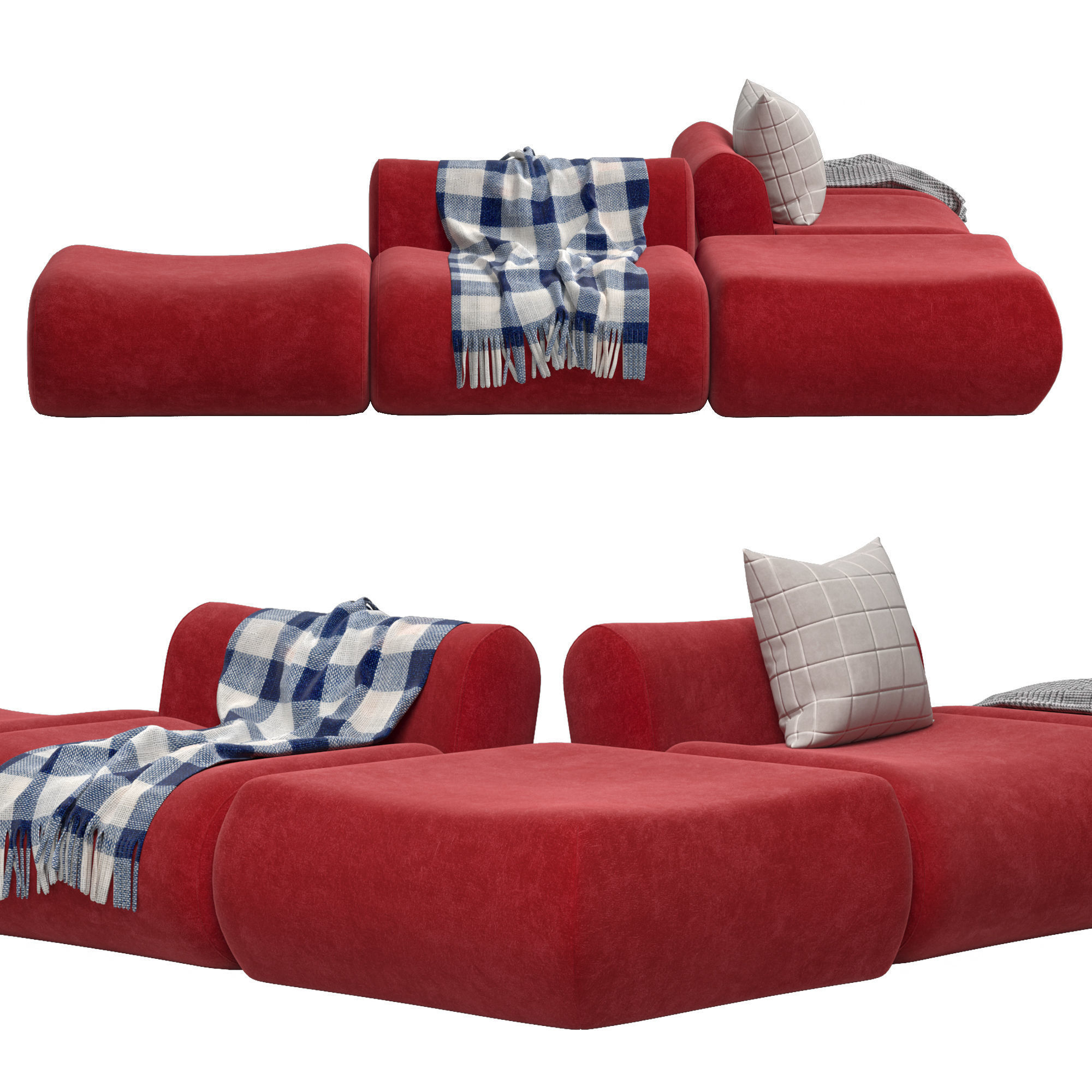 Modular Sofa And Armchair Jardan Furneture Lemmy 3D model_1