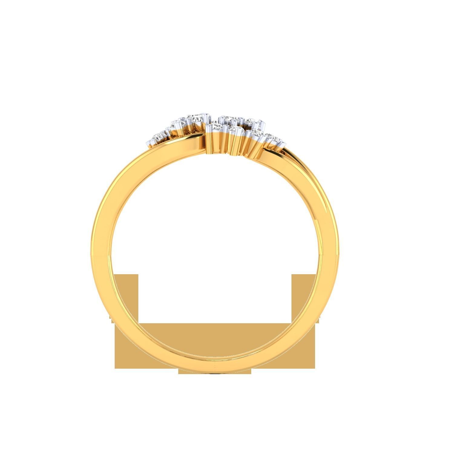 Women Wedding Engagement Ring STL OBJ FBX Renders Details 3D print model_23