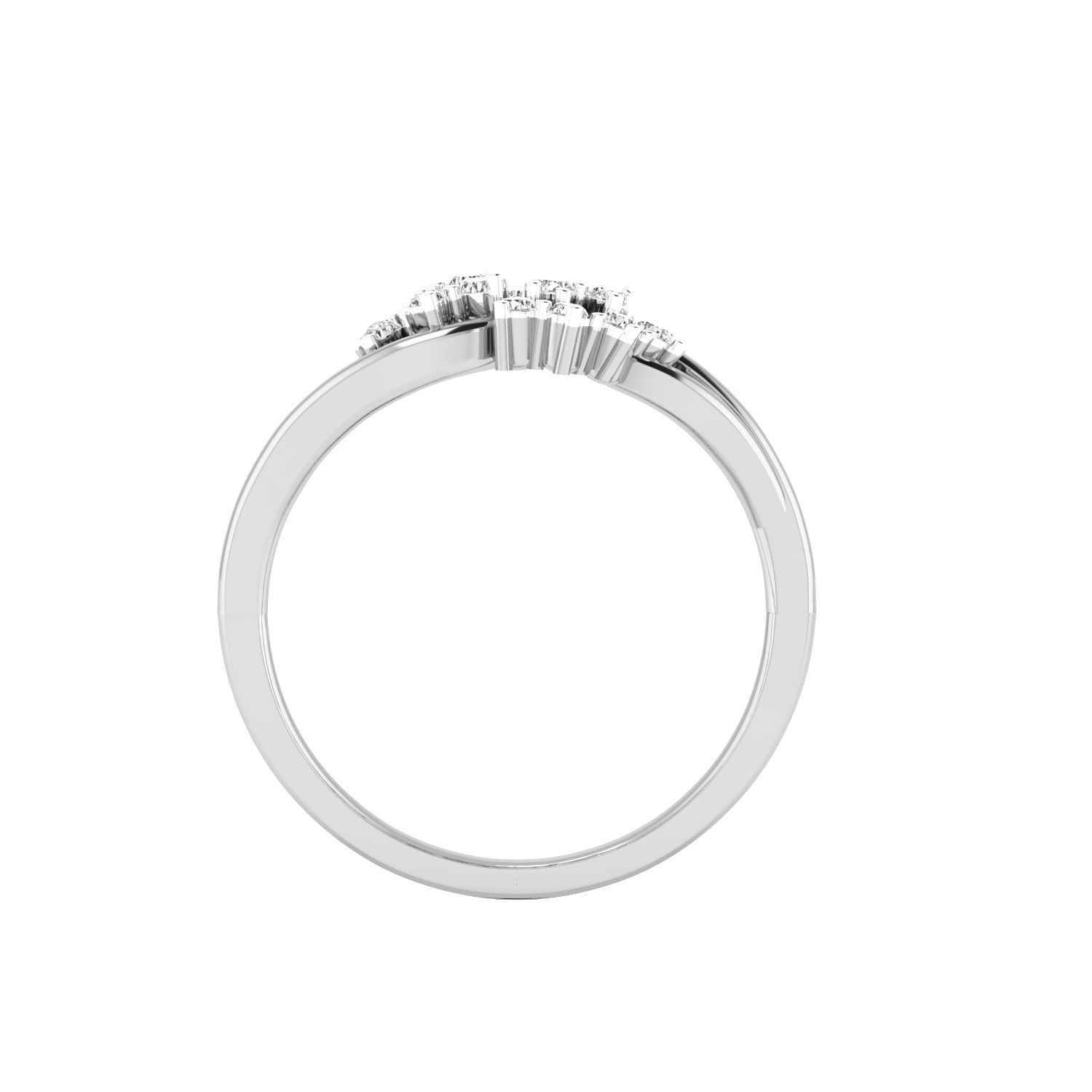 Women Wedding Engagement Ring STL OBJ FBX Renders Details 3D print model_20