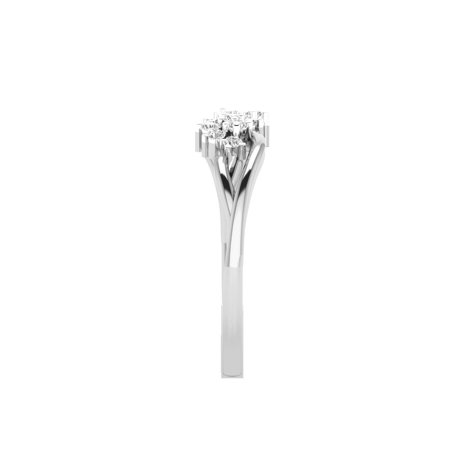 Women Wedding Engagement Ring STL OBJ FBX Renders Details 3D print model_14