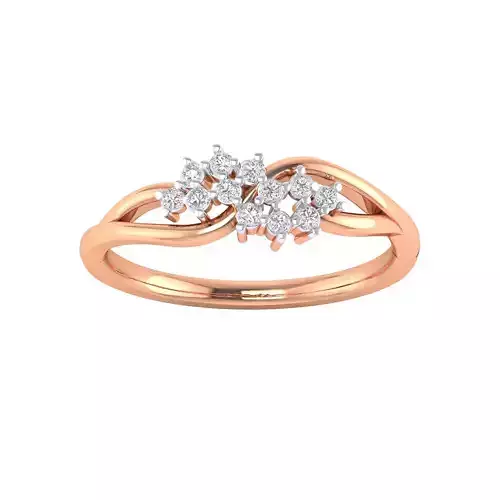 Women Wedding Engagement Ring STL OBJ FBX Renders Details