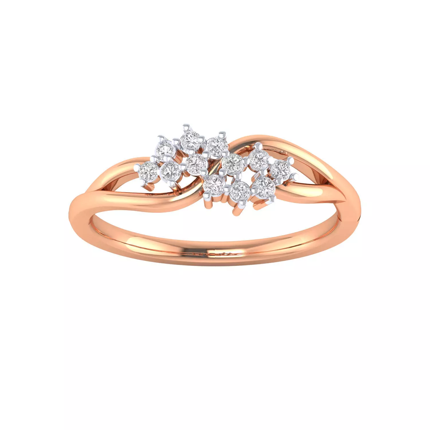 Women Wedding Engagement Ring STL OBJ FBX Renders Details 3D print model_0