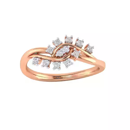 Women Wedding Engagement Ring STL OBJ FBX Renders Details