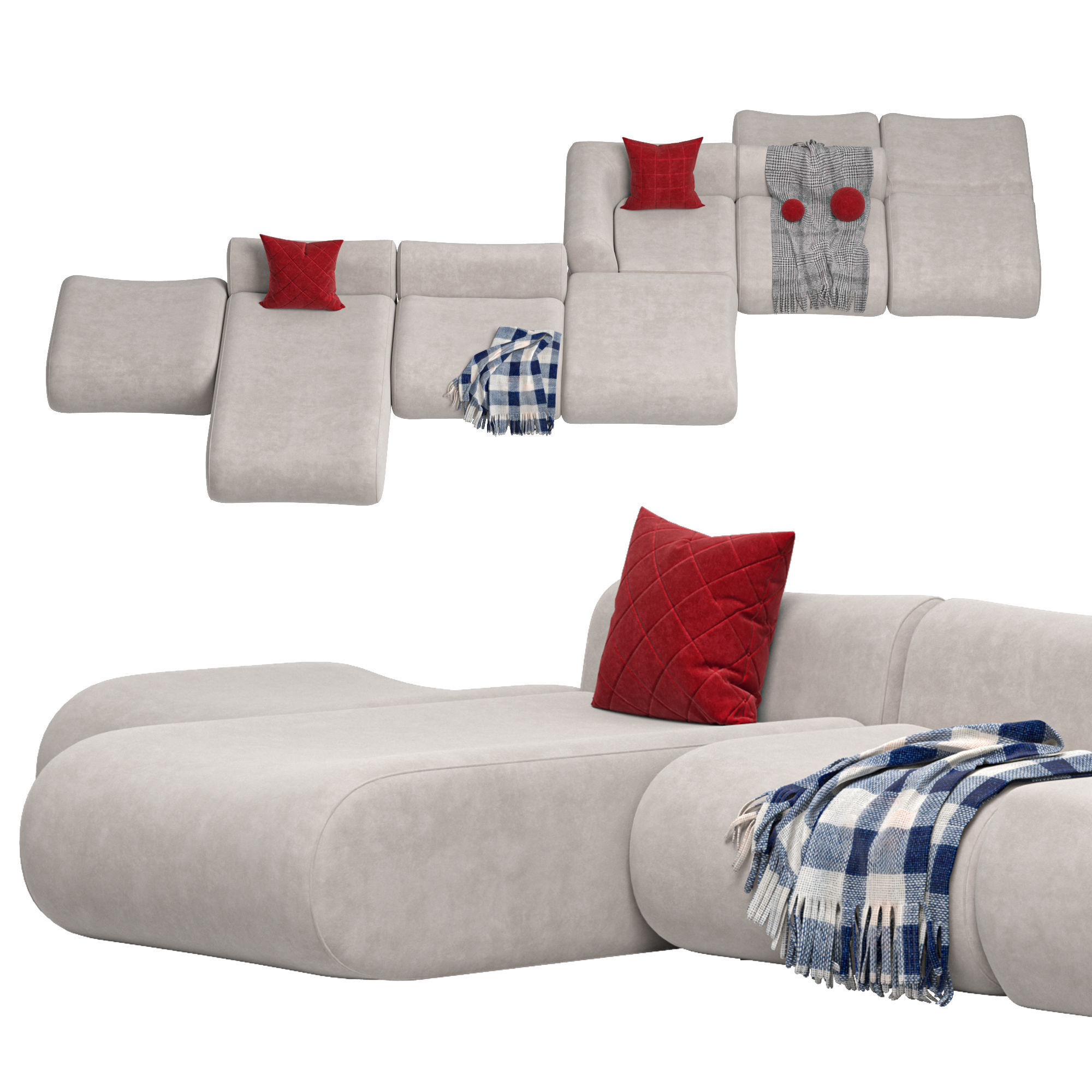 Modular Sofa Jardan Furneture 3D model_2