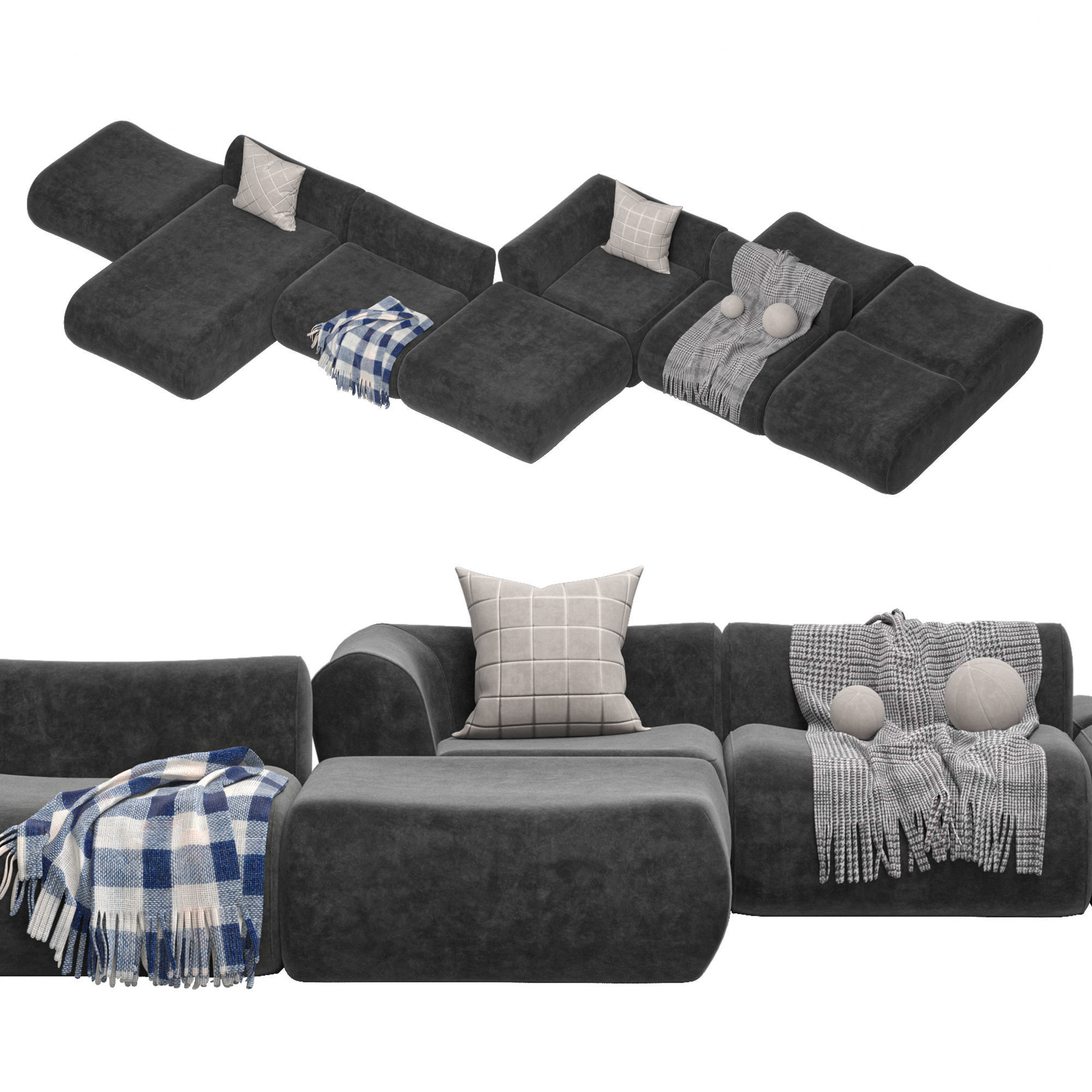 Modular Sofa Jardan Furneture 3D model_3