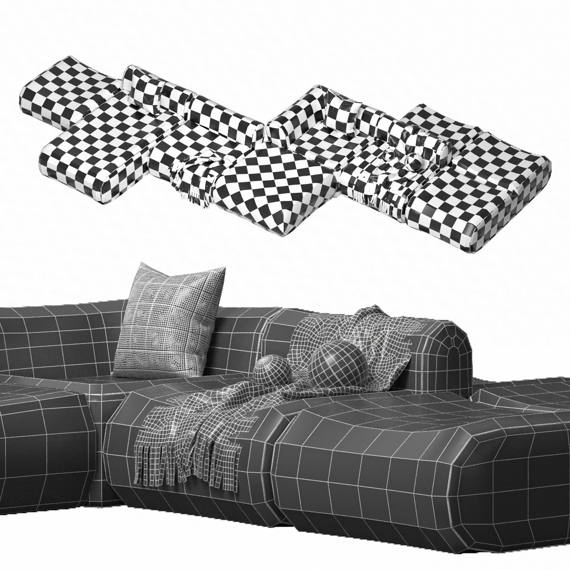 Modular Sofa Jardan Furneture 3D model_4