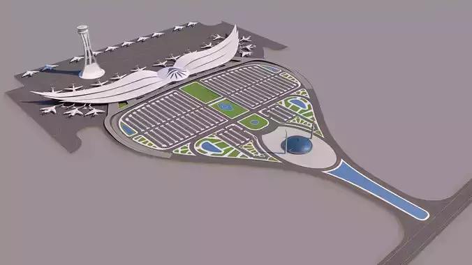 0142 - Airport Bird Wing Building