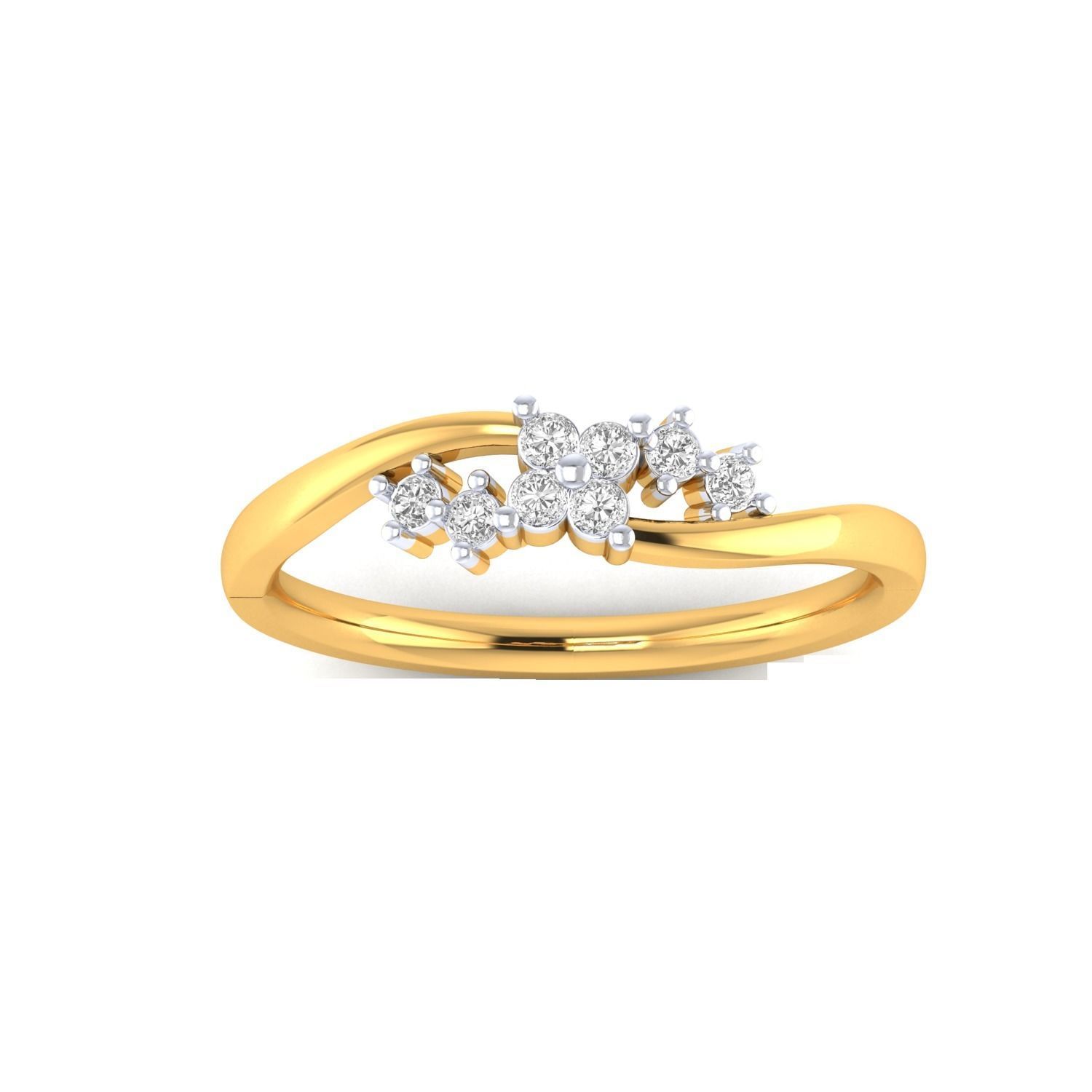 Women Wedding Engagement Ring STL OBJ FBX Renders Details 3D print model_14