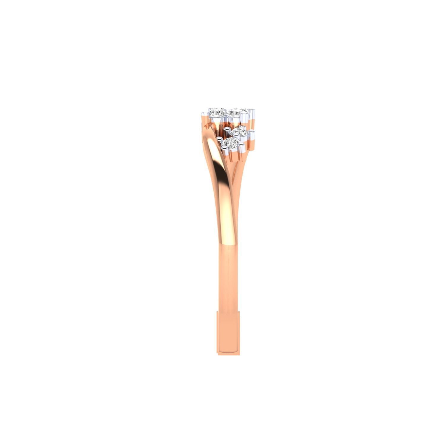Women Wedding Engagement Ring STL OBJ FBX Renders Details 3D print model_10