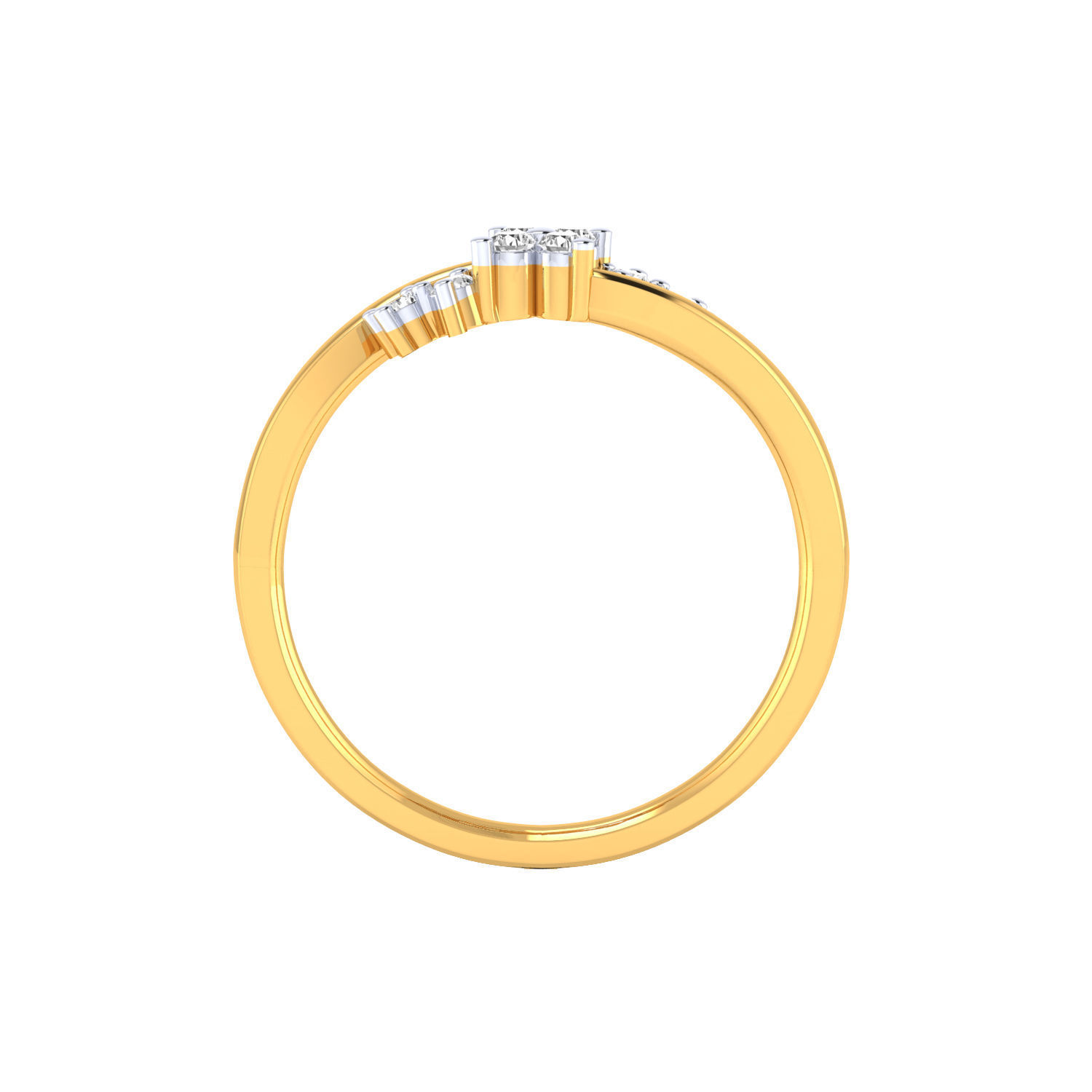 Women Wedding Engagement Ring STL OBJ FBX Renders Details 3D print model_23