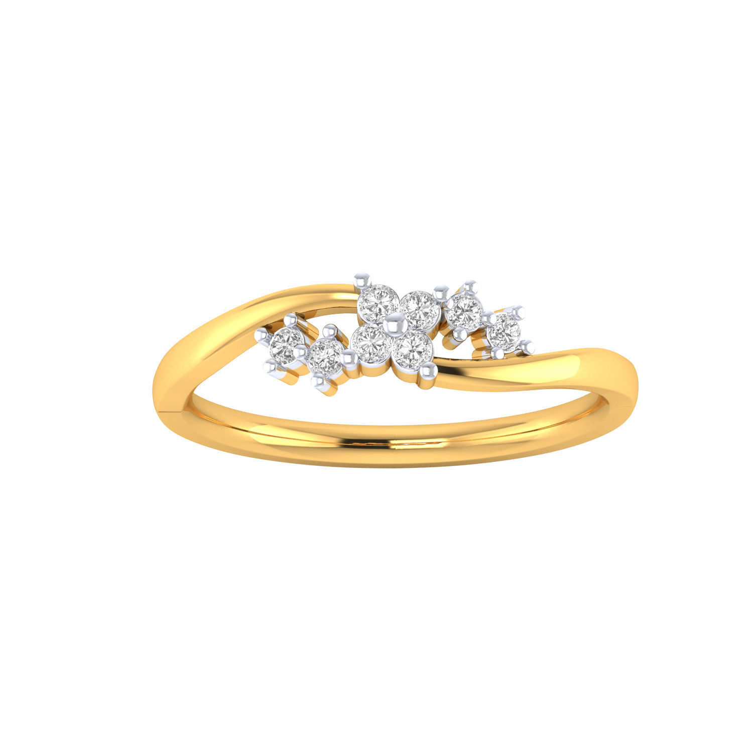 Women Wedding Engagement Ring STL OBJ FBX Renders Details 3D print model_13