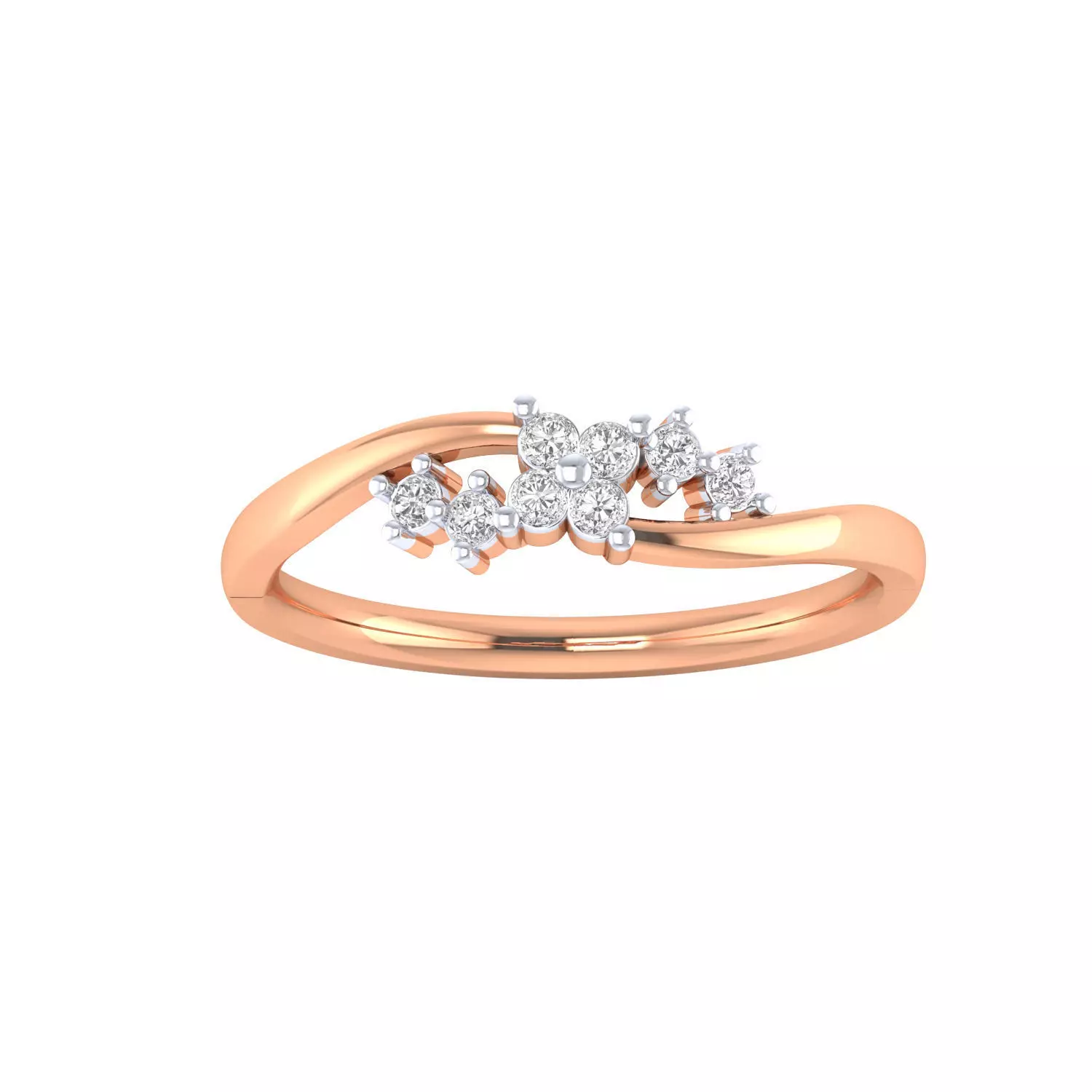 Women Wedding Engagement Ring STL OBJ FBX Renders Details 3D print model_0