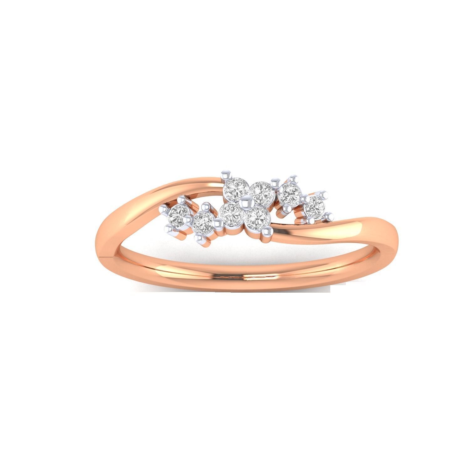 Women Wedding Engagement Ring STL OBJ FBX Renders Details 3D print model_15