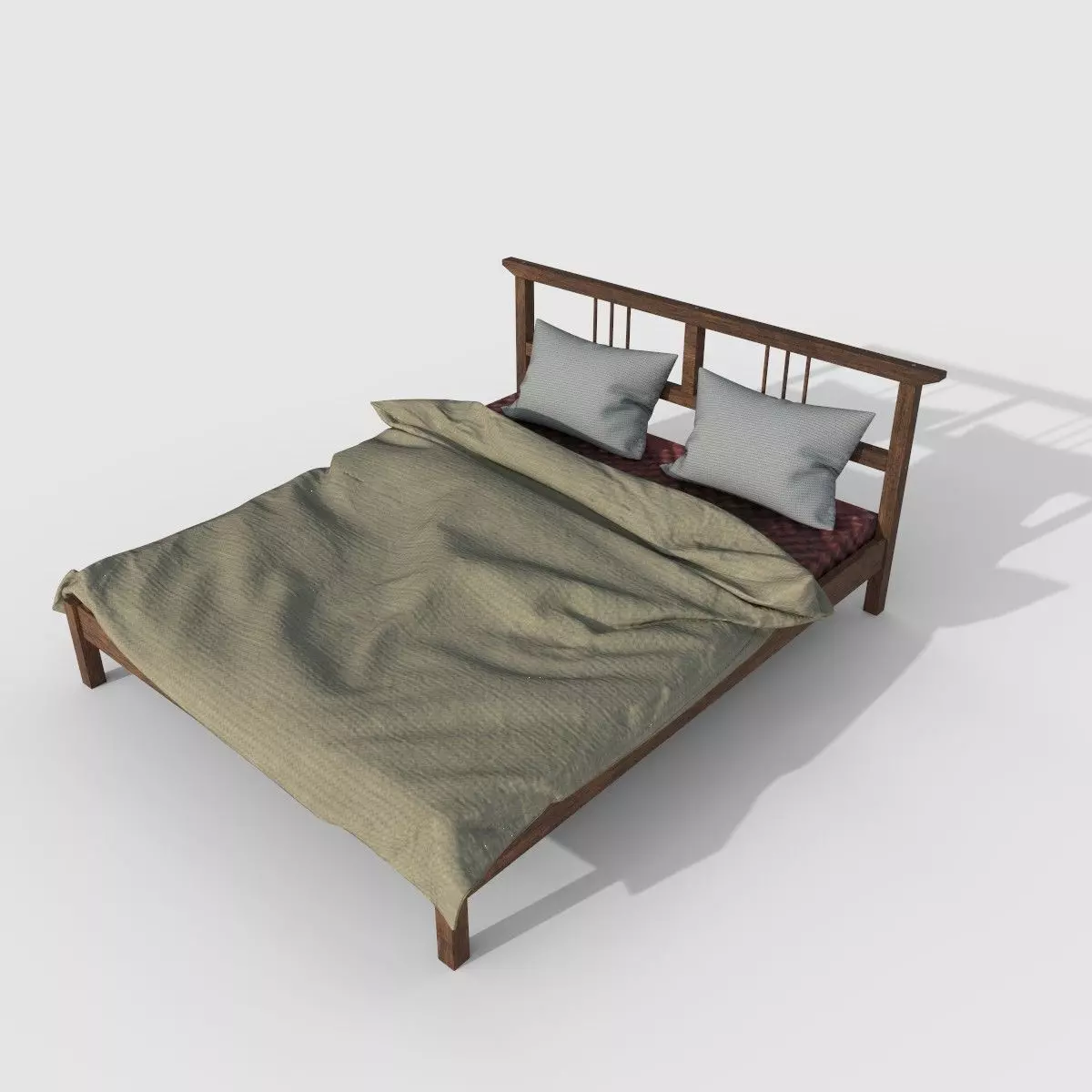 realistic bed 3D model