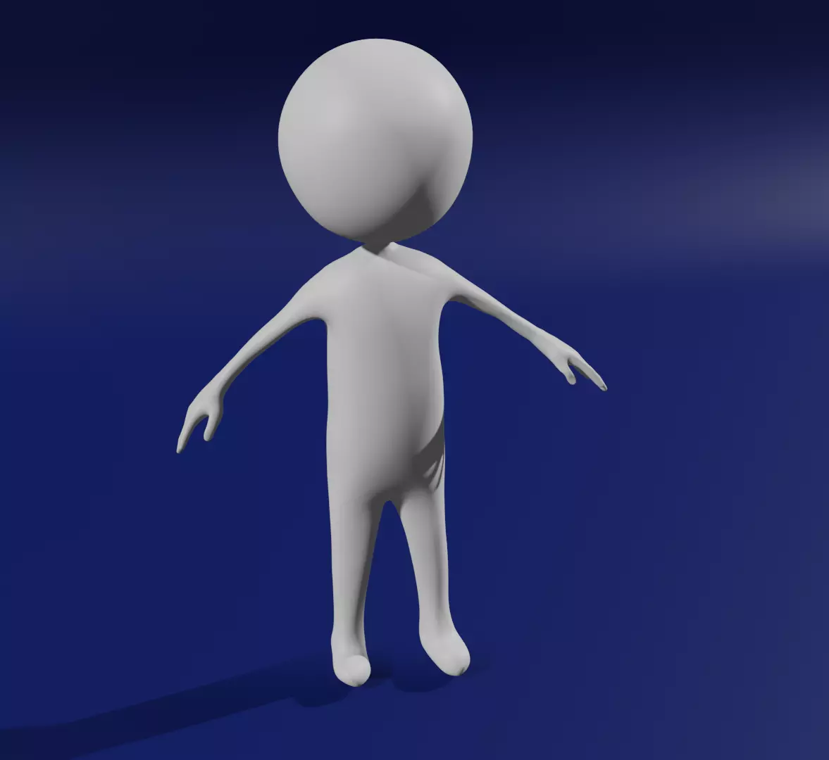 STICKMAN FIGURE Low-poly 3D model_0