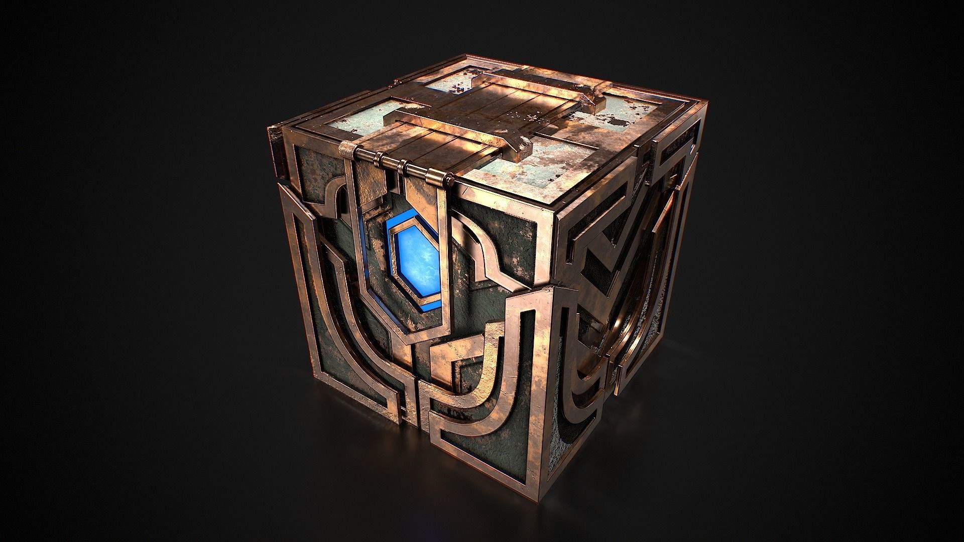Hextech Crafting Box Low-poly 3D model_3