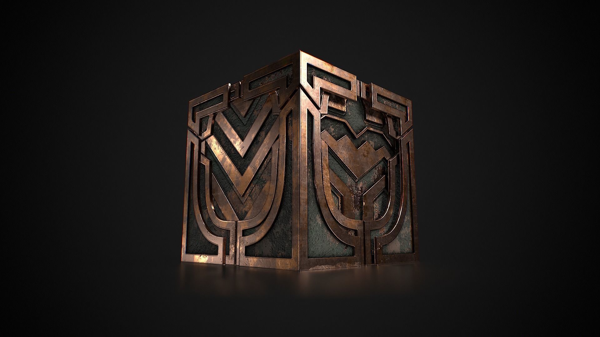 Hextech Crafting Box Low-poly 3D model_2