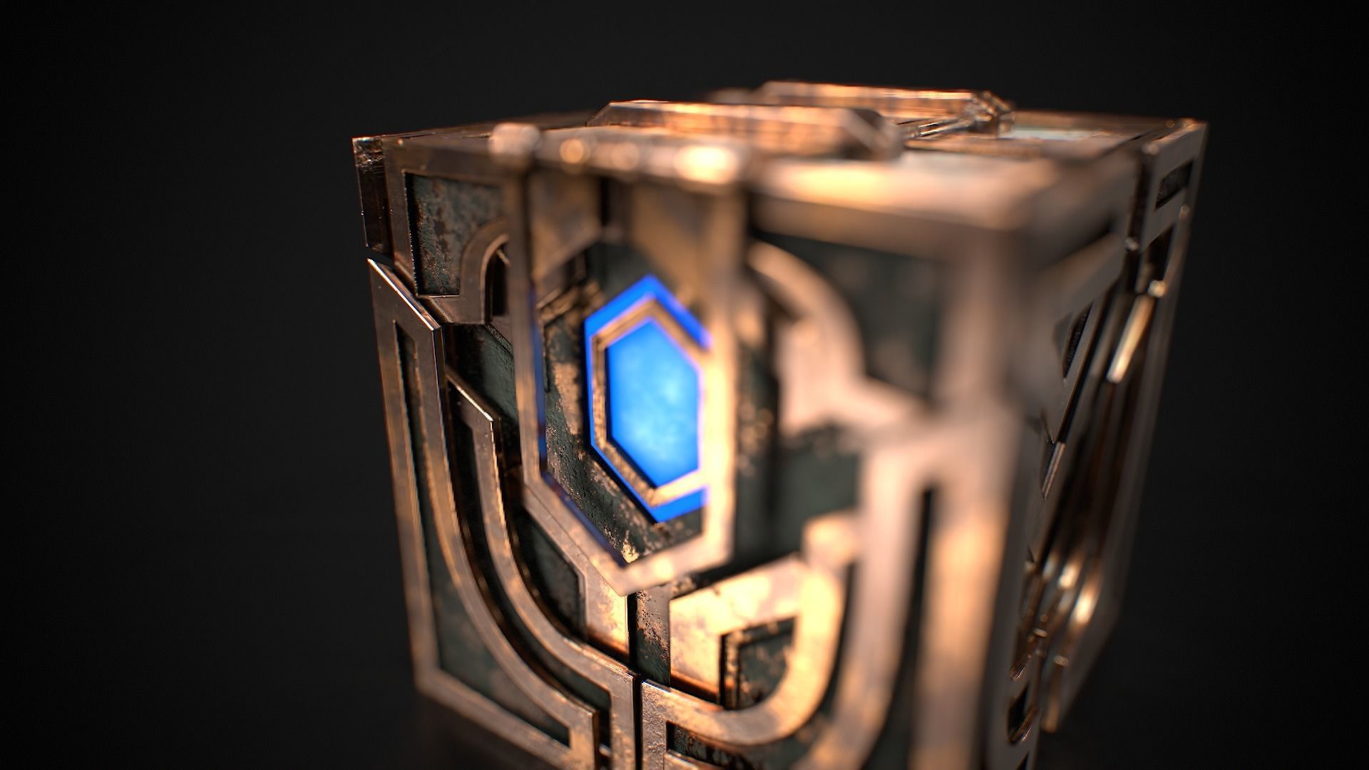 Hextech Crafting Box Low-poly 3D model_4
