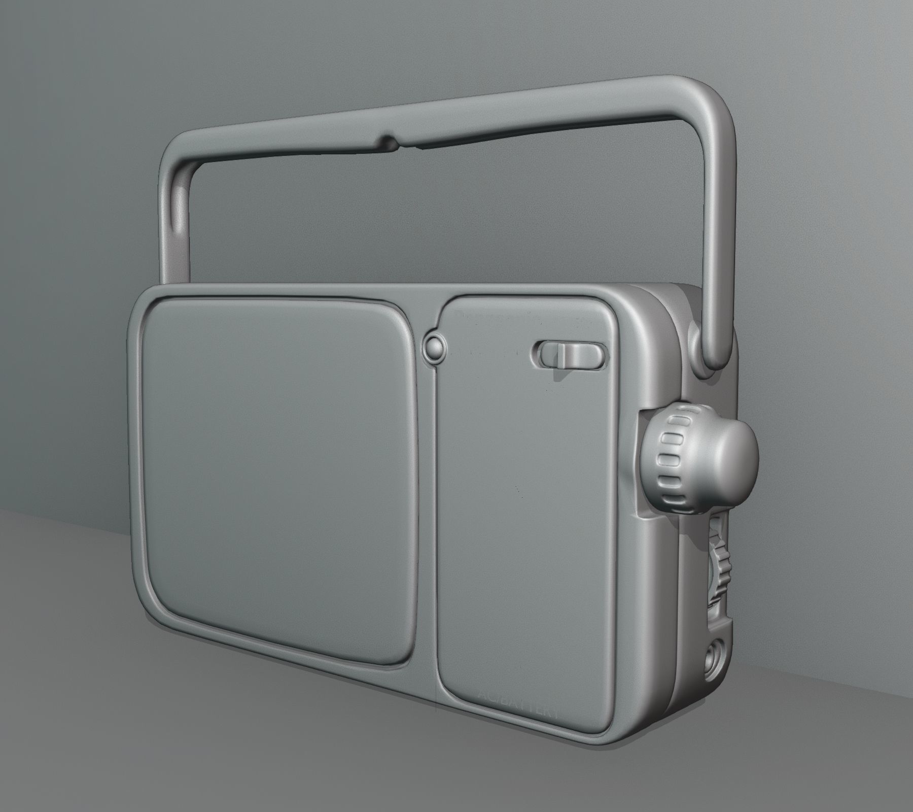 Brand portable receiver 7 3D model_4