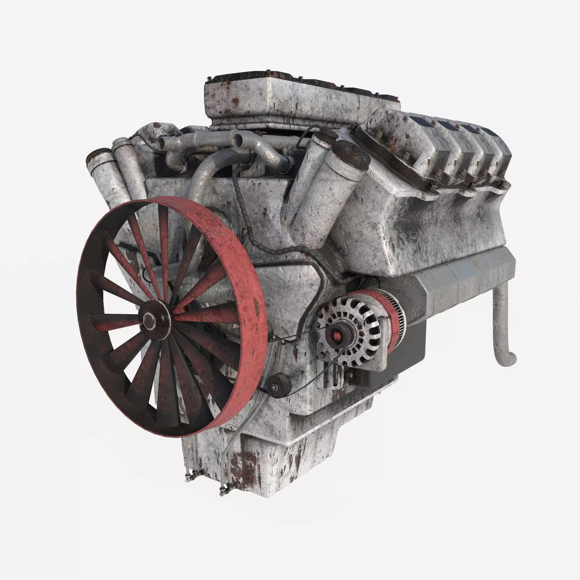 engine old 3D model_0