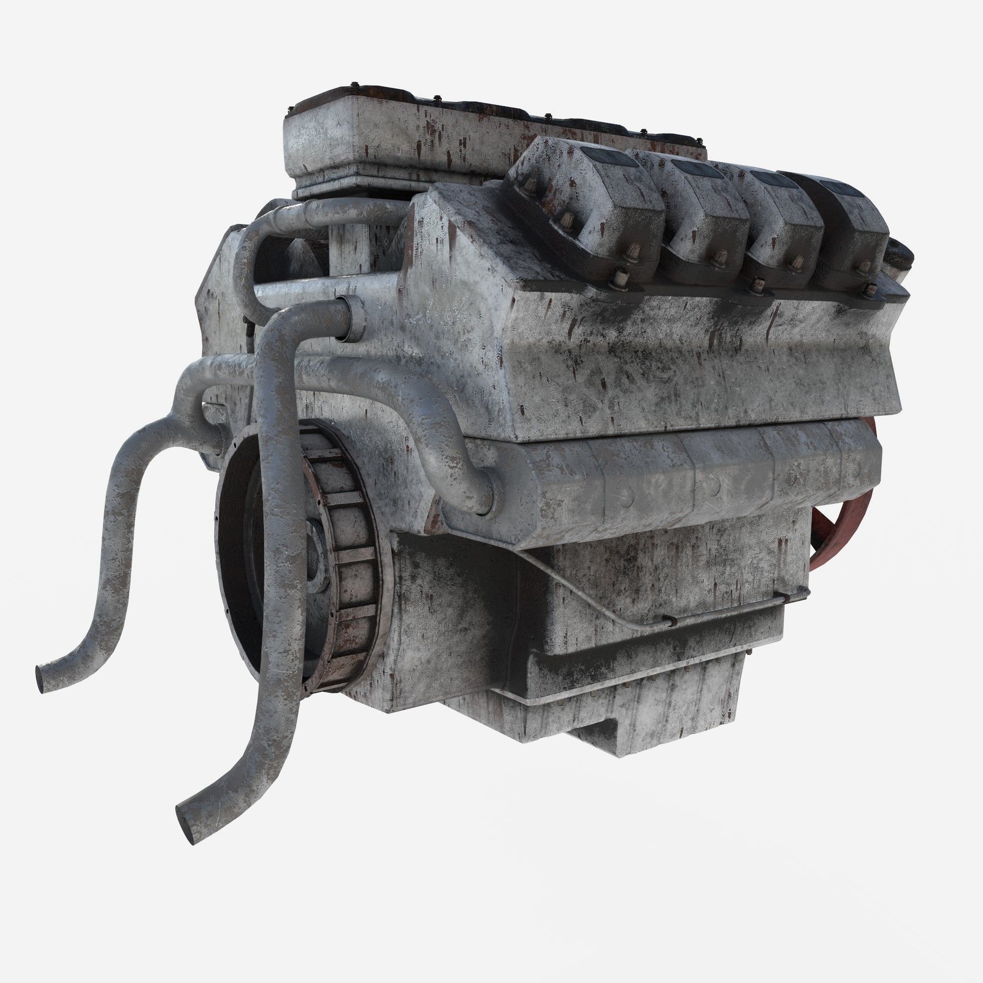 engine old 3D model_3